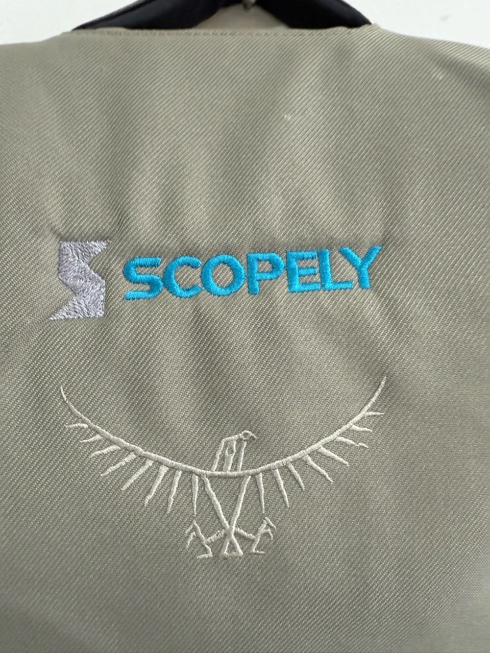 OSPREY Olive Green Backpack with Scopely Embroidery